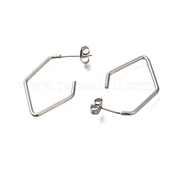 Pendientes de acero inoxidable 304 para mujer&nbsp;EJEW-M028-07S