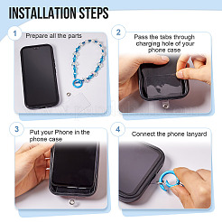 Sangles mobiles en perles de résine&nbsp;AJEW-TAC0006-10A