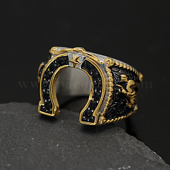 Fingerringe aus 304 Edelstahl mit Mikropflaster und Zirkonia&nbsp;FS-WG5ACE0-04