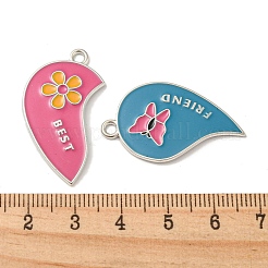 Legierung Schmelz Split Anhänger&nbsp;X-FIND-Z026-03C