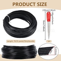 Strisce rotonde di vimini in rattan di plastica&nbsp;FIND-BC0013-78