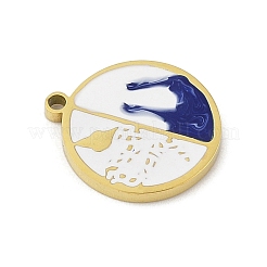 Colgantes de esmalte de acero inoxidable 304&nbsp;STAS-U039-11G