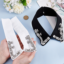 2 Stück 2 Stile Polyester abnehmbare Bluse falschen Kragen&nbsp;DIY-ME0001-57