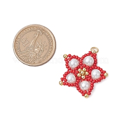 Pendenti a forma di stella con perline di vetro&nbsp;PALLOY-MZ00524