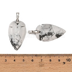 Natürliche Howlith Anhänger&nbsp;G-H359-04P-07