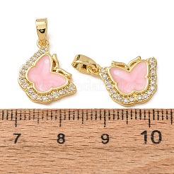 Pendentifs en laiton zircon cubique transparent&nbsp;CU-CBA7141-01G-B