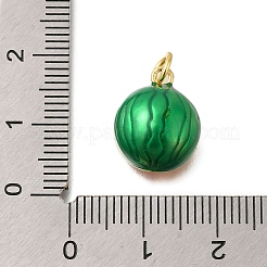 Pendenti smaltati in ottone placcato a cremagliera&nbsp;X-KK-M079-14B-G