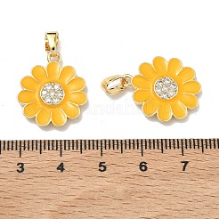Pendentifs en laiton zircon cubique transparent&nbsp;KK-H265-01G