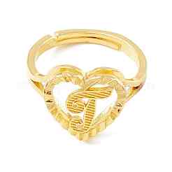 Verstellbare Ringe aus echtem 18 Karat vergoldetem Messing&nbsp;RJEW-M139-18T