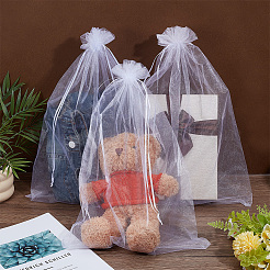 50 x Organza-Verpackungsbeutel mit Kordelzug&nbsp;ABAG-DR0001-11A
