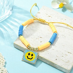Miyuki-Glassamen-Rechteck-Charm-Armband&nbsp;BJEW-MZ00037-05