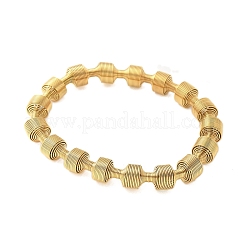 Bracciali elastici in acciaio inossidabile 304 per donna&nbsp;LS-BJEW-P315-02H-G