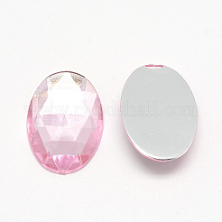 Acryl Strass Cabochons flach zurück&nbsp;X-GACR-Q011-13x18-06