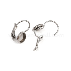 Montature per orecchini a leva in acciaio inossidabile chirurgico 316&nbsp;STAS-F191-03P-6mm-A