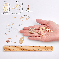 DIY-Sets zur Herstellung von Ohrringen mit dem Motiv des menschlichen Körpers&nbsp;DIY-SC0011-78G