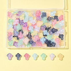 120 Stück 9 Farben transparente Sprühfarbe Glasperlen&nbsp;GLAA-FS0002-12C