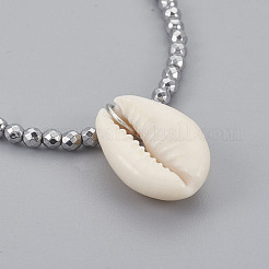 (venta de fábrica de fiestas de joyería) collares colgantes de concha de cauri&nbsp;NJEW-JN02292