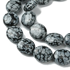 Naturschneeflocke Obsidian Perlen Stränge&nbsp;G-K365-B15-03