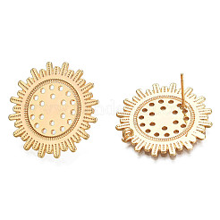 Fornituras de aretes de latón&nbsp;KK-N232-335LG