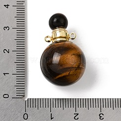 Natürliche Tigerauge Parfümflaschenanhänger&nbsp;GG-CBA7610-02G-05