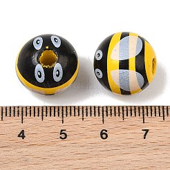 Cuentas de madera schima impresas&nbsp;WD-CBA91F0-07