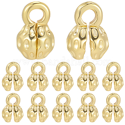 30 x Messingperlenspitze mit Blumenmotiv&nbsp;KK-BBC0025-44