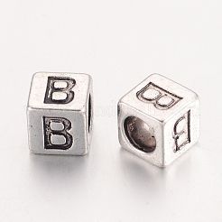 Tibetische Stil Legierung Großlochperlen&nbsp;MPDL-R037-B-NR