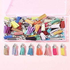 56pcs 28 Farben faux Wildleder Quaste Anhänger Dekorationen&nbsp;FIND-FS0003-12