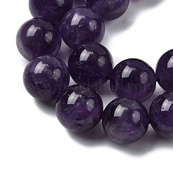 Runde natürlichen Amethyst Edelstein-Korn-Stränge&nbsp;G-J333-01-12mm