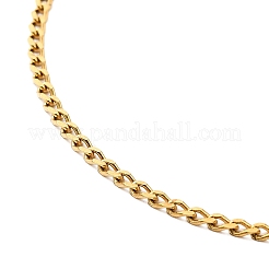 Collar de cadena de eslabones de acero inoxidable 304 con revestimiento iónico (IP)&nbsp;STAS-C079-19G