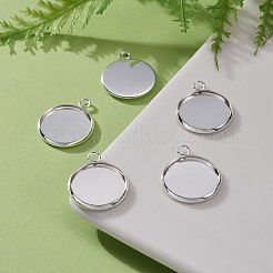 Pendentifs cabochons en acier inoxydable 304&nbsp;STAS-F191-14S-E