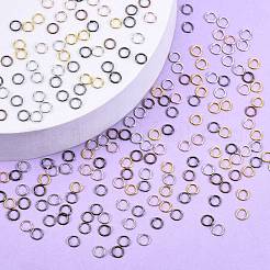 210g Eisen geschlossene aber offene Sprungringe&nbsp;IFIN-SZ0001-25