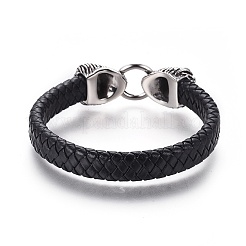 Las pulseras de cuero trenzadas&nbsp;BJEW-F399-F