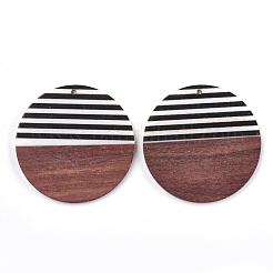 Pendentifs en résine & en bois&nbsp;RESI-T023-24A