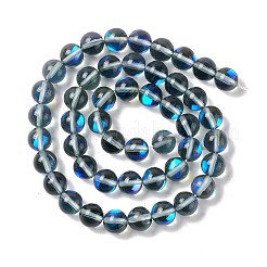 Chapelets de perles en pierre de lune synthétique&nbsp;G-E573-02B-29