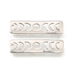 Gestellplattierte Messing-Mondphasen-Stabanhänger&nbsp;LS-KK-H756-01P-A