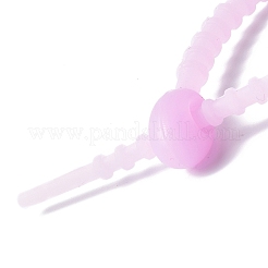 Attaches de câble en silicone lumineuses&nbsp;AJEW-P104-01C