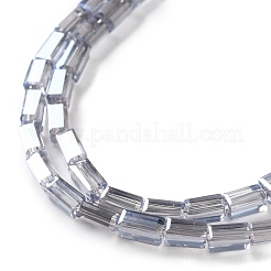 Brins de perles de verre transparentes électrolytiques&nbsp;EGLA-H106-01A-PL01