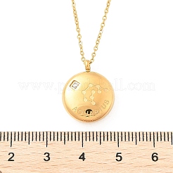 Halsketten mit Sternbild-Anhänger aus 304er Edelstahl mit klarem Zirkonia&nbsp;NJEW-R021-02G-11