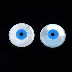 Perlas de concha de nácar de concha blanca natural&nbsp;SSHEL-N034-79C-01
