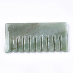 Natürlicher grüner Aventurin-Massagekamm&nbsp;G-T113-10A