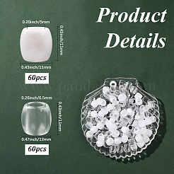 120 stücke 2 arten abs kunststoff imitation perle europäischen perlen&nbsp;FIND-SC0019-29