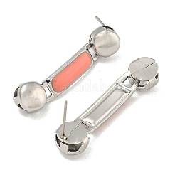 Boucles d'oreilles à tige en acier inoxydable 304 et émail&nbsp;EJEW-S229-15P-02