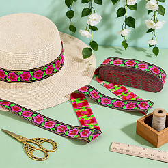 Nastro in poliestere jacquard vintage&nbsp;OCOR-WH0101-269