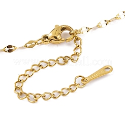 Colliers pendentifs bohèmes en acier inoxydable 201 avec filet tissé et plumes pour femmes&nbsp;NJEW-G087-04G