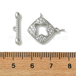 Shegrace BHs mit Mikropavé-Fassung aus klaren Zirkonia und Knebelverschluss&nbsp;XGRQ5F903-817P