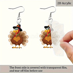 Boucles d'oreilles avec pdentif en acrylique&nbsp;FS-WG3C978-01