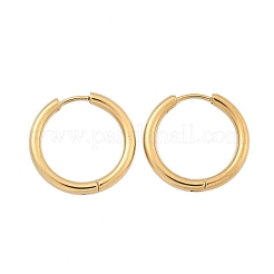 Orecchini a cerchio huggie in acciaio inossidabile placcato ionico (ip) 304&nbsp;EJEW-F111B-21mm-G