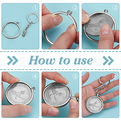4 Schlüsselanhänger aus Legierung und Eisen.&nbsp;DIY-FG0007-63A-P