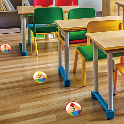 42 Stück selbstklebende dekorative Papieraufkleber mit Zahlenmotiven&nbsp;DIY-WH0646-006